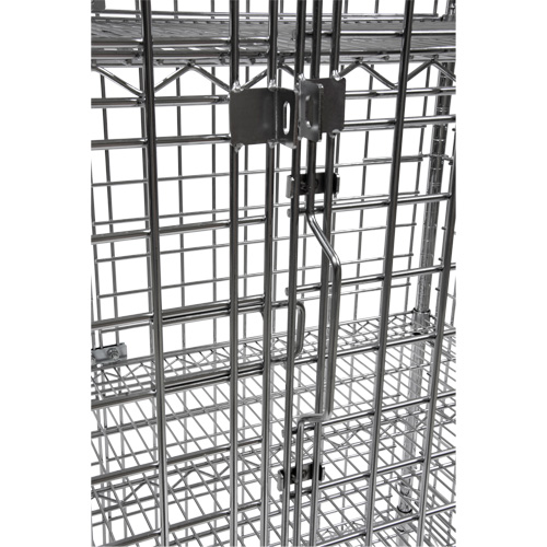 Chariot de s&eacute;curit&eacute;, Chrom&eacute;, 48" x 69" x 24", Capacit&eacute; 500 lb Equipex