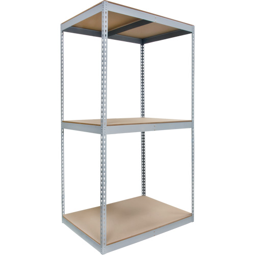 Heavy-Duty Shelving, Steel, Boltless, 750 lbs. Capacity, 72" W x 84" H x 24" D Equipex