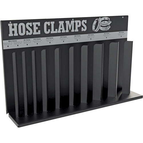 Support de rangement pour 10 colliers de serrage pour tuyaux flexibles Equipex