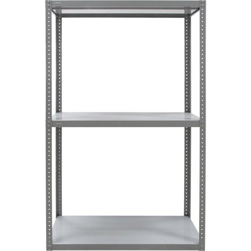 Heavy-Duty Shelving, Steel, Bolted, 3000 lbs. Capacity, 36" W x 72" H x 18" D Equipex