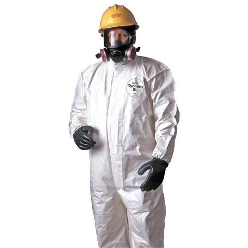 Tychem&reg; 4000 Coveralls, Large, White Equipex
