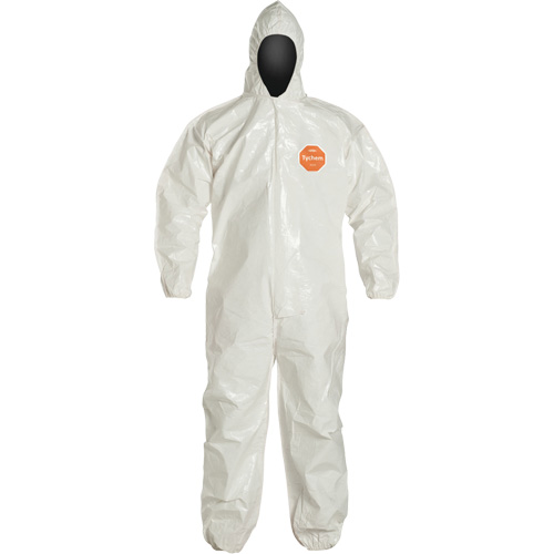 Tychem&reg; 4000 Coveralls, Large, White Equipex