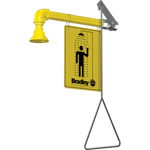 Horizontal Supply Emergency Shower Stations, Wall-Mount Equipex