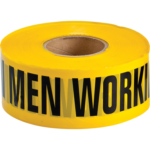 Rubans pour barricades, Anglais, 3" la x 1000' lo, 3,5 mils, Noir sur jaune Equipex