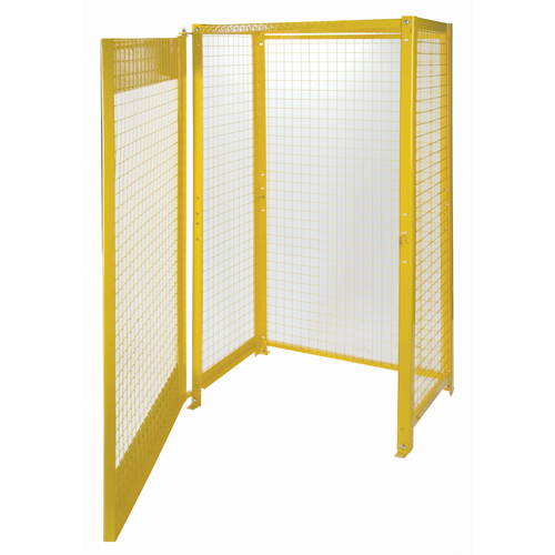 Armoires pour cylindres &agrave; gaz, nbre de bouteilles: 10, 44" , 30" , 74" , Jaune Equipex
