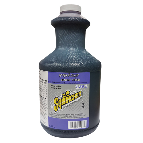 Sqwincher Boisson de r&eacute;hydratation, Concentr&eacute;, Raisin Equipex
