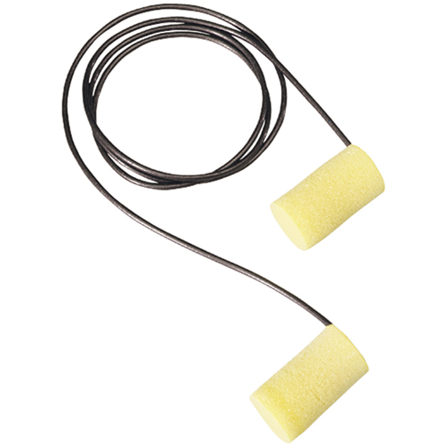 Bouchons d'oreilles m&eacute;talis&eacute; E-A-R Classic Plus de 3M, Avec cordon, Grand, Vrac - Sac en poly, NRR dB 33 Equipex