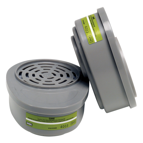 Cartouches pour respirateurs Advantage, Cartouche gaz/vapeur, Gaz multiples/Vapeur organique Equipex