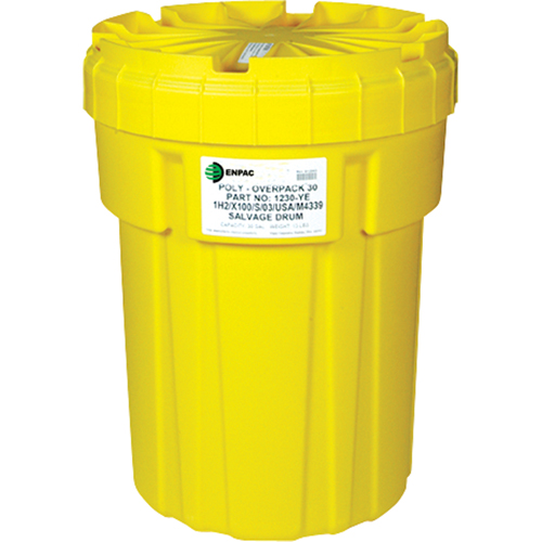 Poly-Overpack&reg; 30 Salvage Drum, 30 US gal., Stationary Equipex