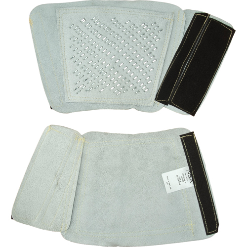 PROTEGE-BRAS,CUIR/ACIER7" LONG, UNIVERSEL,PAIRE, Cuir Equipex