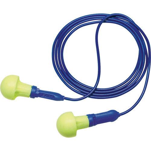 E-A-R Push-ins Metal Detectable Earplugs, Corded, One-Size, Bulk - Polybag, NRR 28 dB NRR dB Equipex