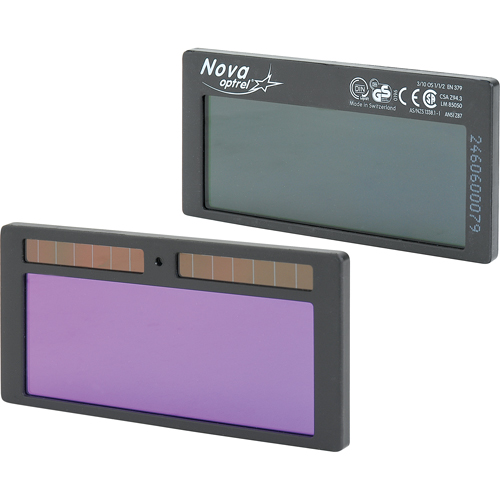 Filtres autoassombrissants Nova, 2" la x 4-1/4" h Champ de vision, Pour utilisation avec nova Equipex