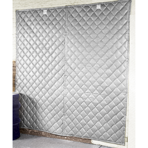 Noise Absorbing Wall Blanket, Quilted Fibreglass, 8' L x 4' W Equipex