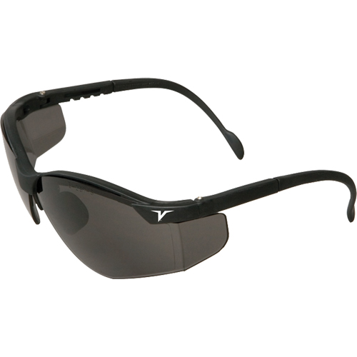Lunettes de s&eacute;curit&eacute; Veratti Breeze, Lentille Grise/fum&eacute;e, Anti-&eacute;gratignures, R&eacute;pond ou surpasse la norme CSA Z94.3 Equipex