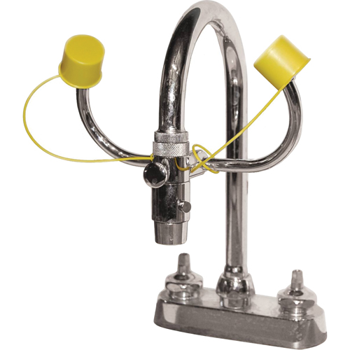 Poste de douche oculaire, Installation Montage sur &eacute;vier Equipex