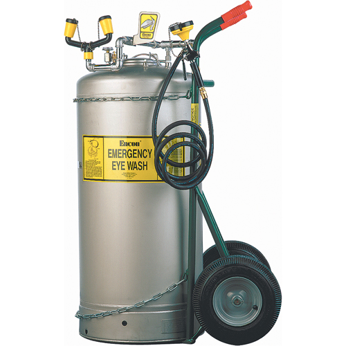 Douche oculaire autonome, Pressuris&eacute;, Capacit&eacute; 37 gal., Conformit&eacute; ANSI Z358.1 Equipex