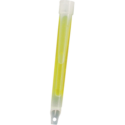 B&acirc;tons de s&eacute;curit&eacute; luminescents Cyalume 6", Jaune, Dur&eacute;e 30 min Equipex