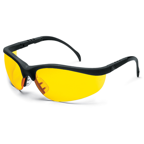 Lunettes de s&eacute;curit&eacute; Klondike, Lentille Ambr&eacute;e, Anti-&eacute;gratignures, R&eacute;pond ou surpasse la norme CSA Z94.3 Equipex