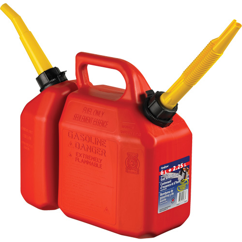 Combo jerrican essence/huile, 2,17 gal. US/8,25 L, Rouge, Conformes aux normes CSA/ULC Equipex