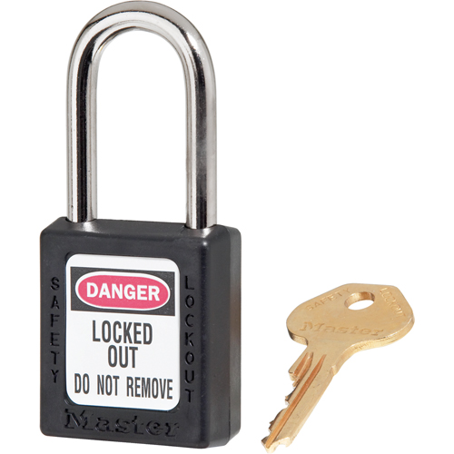Cadenas Zenex, Cadenas de s&eacute;curit&eacute;, Cl&eacute;s diff&eacute;rentes, Thermoplastique, Largeur de 1-1/2" Equipex