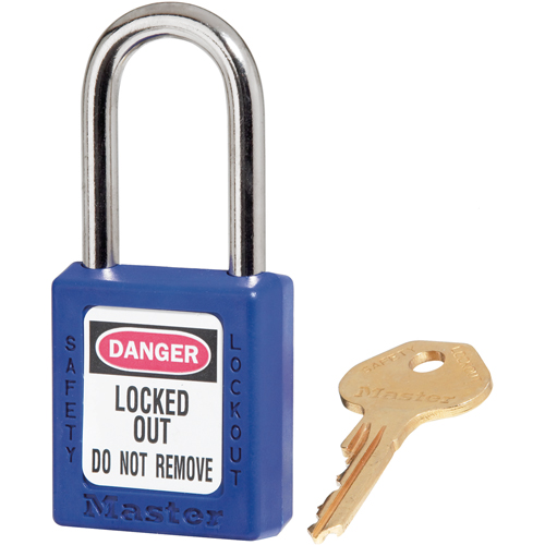 Zenex Padlocks, Safety Padlock, Keyed Different, Thermoplastic, 1-1/2" Width Equipex