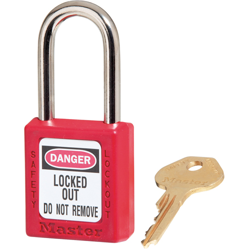 Cadenas Zenex, Cadenas de s&eacute;curit&eacute;, Cl&eacute;s diff&eacute;rentes, Thermoplastique, Largeur de 1-1/2" Equipex