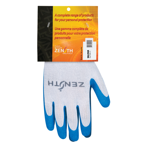 Gants enduits tricot&eacute; sans couture en caoutchouc naturel, 8, R&ecirc;vetement Latex de caoutchouc, Calibre 10, Enveloppe en Polyester/Coton Equipex