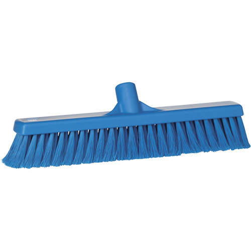 Balai hygi&eacute;nique pour service alimentaire, 15,7"x2", Polypropyl&egrave;ne, Bleu Equipex