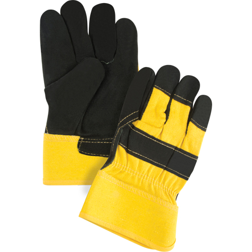 Superior Warmth Winter-Lined Fitters Gloves, Large, Split Cowhide Palm, Thinsulate Inner Lining Equipex