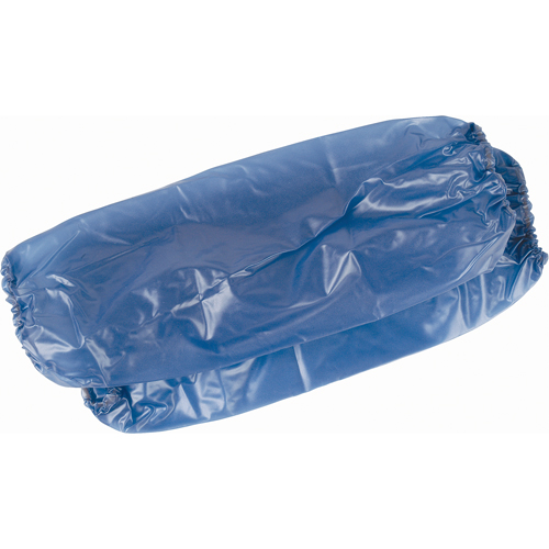 Manchettes l&eacute;ger, Longueur de 18", Vinyle, Bleu Equipex