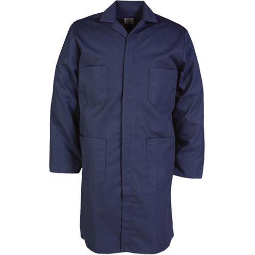 Blouses de travail 100 % coton, Coton, Taille 34, Bleu marine Equipex