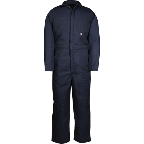Insulated Coveralls, Men's, Navy Blue, Size Medium Equipex
