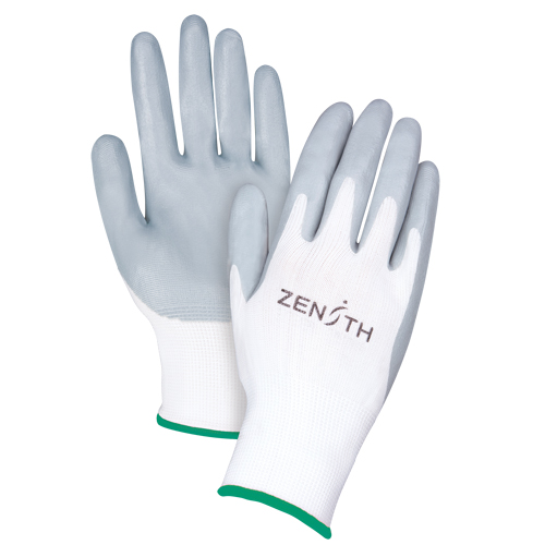 Lightweight Breathable Coated Gloves, 8/Medium, Foam Nitrile Coating, 13 Gauge, Polyester Shell Equipex