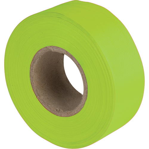 Rubans pour signalisation, 1,1875" la x 150' lo, Lime fluorescent Equipex
