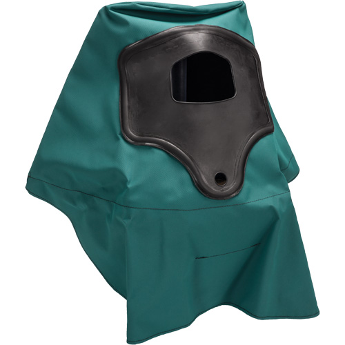 Cagoule &agrave; longueur d'&eacute;paule pour respirateur &agrave; adduction d'air Abrasi-Blast, Moyen, Coiffe souple, Bavette Simple Equipex