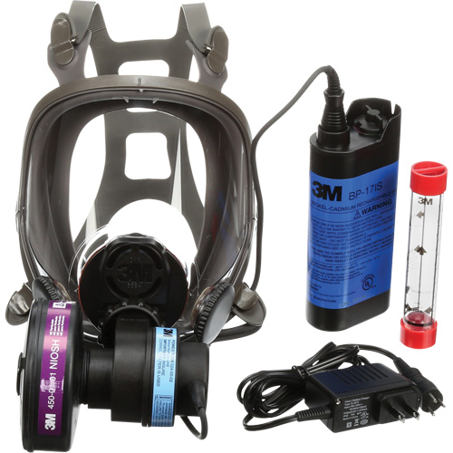 Powerflow Face-Mounted Powered Air Purifying Respirators (PAPR), Facepiece Respirator, NiCd Battery Equipex