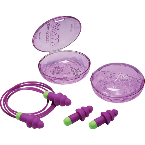 Bouchons d'oreilles r&eacute;utilisables Rockets, Sans cordon, Vrac - &eacute;tui en plastique, 27 dB NRR, Taille unique Equipex