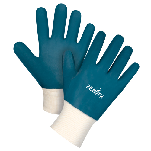 Gants &agrave; poignet en tricot de poids lourd, 11/2T-Grand, R&ecirc;vetement Nitrile, Enveloppe en Coton Equipex