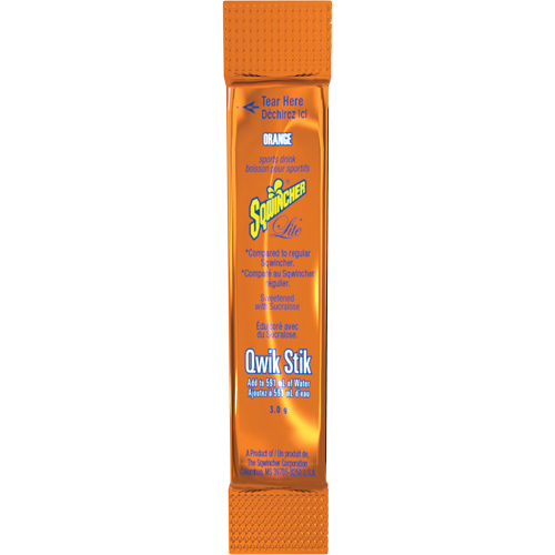 Sqwincher&reg; Boisson de r&eacute;hydratation ZERO Qwik Stik, Poudre, Orange Equipex