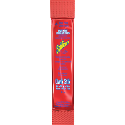 Sqwincher&reg; Boisson de r&eacute;hydratation ZERO Qwik Stik, Poudre, Punch aux fruits Equipex