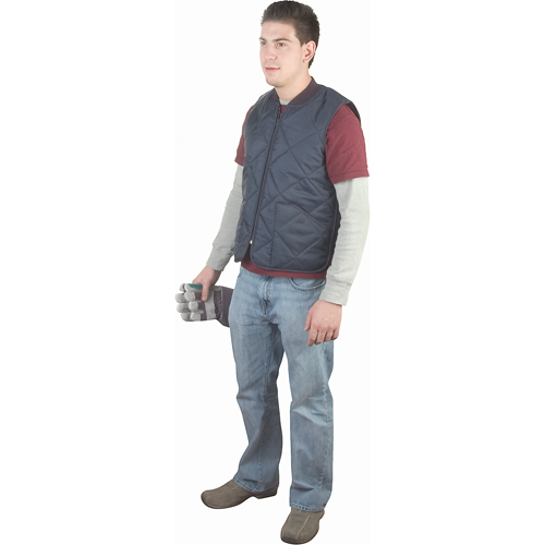 Vestes sans manches, manteaux et manteaux longs isol&eacute;s &agrave; usage l&eacute;ger pour glaci&egrave;res, Hommes, Petit, Bleu marin Equipex