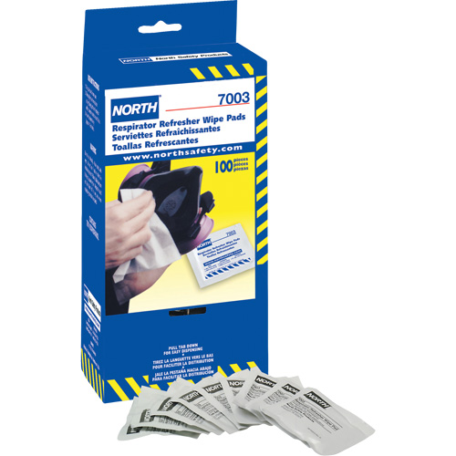 Lingettes rafraîchissantes pour respirateur North, Lingettes Equipex