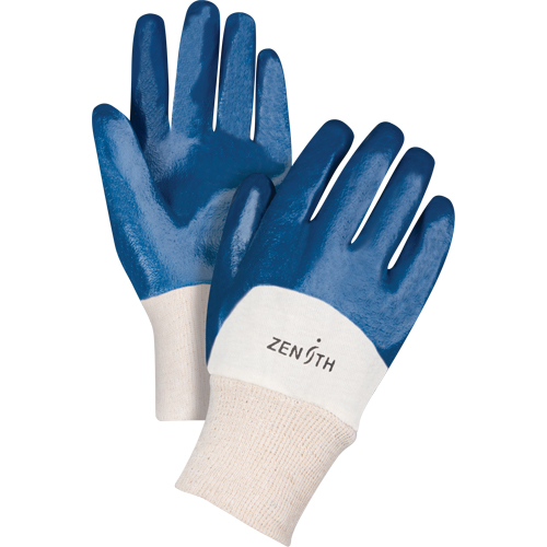 Gants &agrave; doublure interlock de poids moyen, 11/2T-Grand, R&ecirc;vetement Nitrile, Enveloppe en Coton Equipex