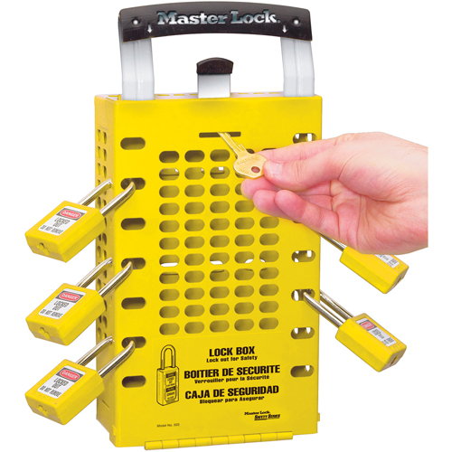 Latch Tight Lock Boxes, Yellow Equipex