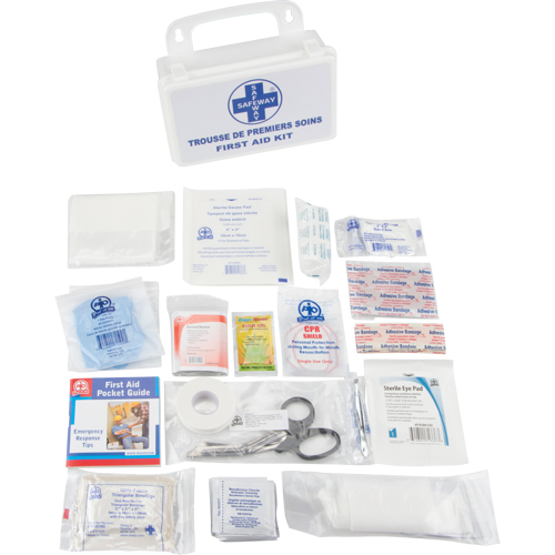 Trousse de premiers soins, Dispositif m&eacute;dical Classe 1, Boîte en plastique Equipex
