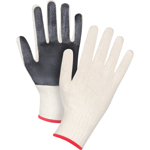 Palm-Coated String Knit Gloves, Poly/Cotton, Single Sided, 7 Gauge, Small Equipex