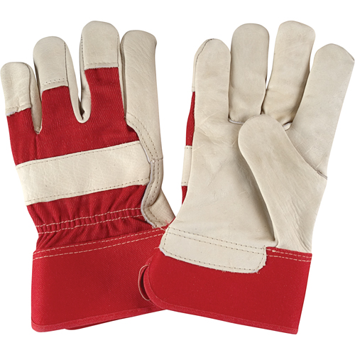 Gants d'ajusteur &agrave; paume s&egrave;che de premi&egrave;re qualit&eacute;, Grand, Paume en Cuir fleur de vache, Doublure en Coton Equipex