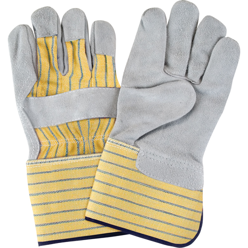 Premium Quality Fitters Gloves, Large, Split Cowhide Palm, Cotton Inner Lining Equipex