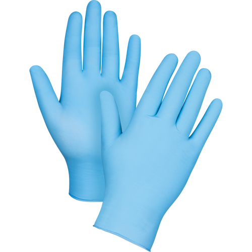 Puncture-Resistant Medical-Grade Disposable Gloves, Large, Nitrile, 3.5-mil, Powder-Free, Blue, Class 2 Equipex
