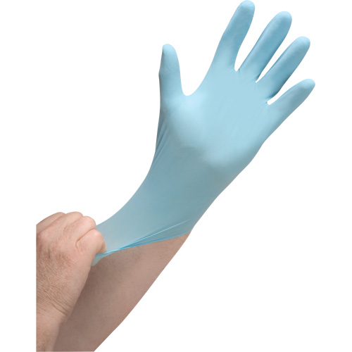 Puncture-Resistant Medical-Grade Disposable Gloves, Large, Nitrile, 3.5-mil, Powder-Free, Blue, Class 2 Equipex